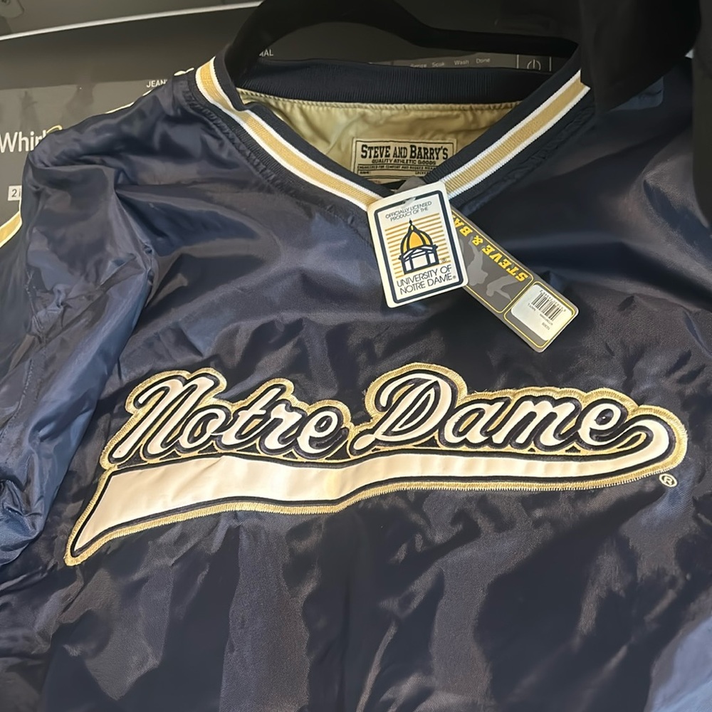 Notre Dame lined windbreaker